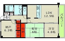 リヴィエール・デュ・ノール 7階2SLDKの間取り