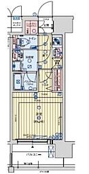 レオンコンフォート九条アルバ 1Kの間取図画像