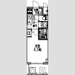 S-RESIDENCE布施aventra 1Kの間取図画像