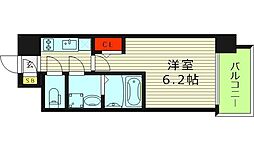 エスリード大阪城EAST 1Kの間取図画像