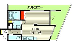 シャトーアスティナ京橋ラルゴ 1LDKの間取図画像
