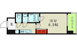 ブランシエスタ森ノ宮 1Kの間取図画像