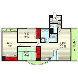 Do鶴見 3LDKの間取図画像