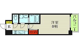 アドバンス大阪シック 1Kの間取図画像