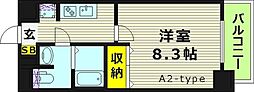 アドバンス大阪城エストレージャ 1Kの間取図画像