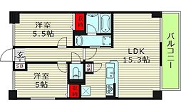 サンシエロ東今里 1SLDKの間取図画像