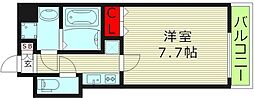 S-レジデンス緑橋駅前 1Kの間取図画像