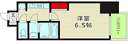 S-RESIDENCE都島Elegant 1Kの間取図画像