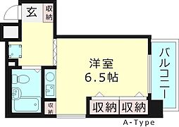グラン・ピア京橋 ワンルームの間取図画像