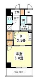 アネシス鶴見 1Kの間取図画像
