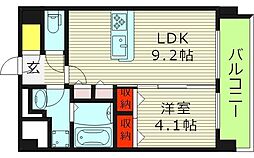 GioiaAltiri 1LDKの間取図画像