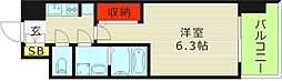 S-RESIDENCEJOTOSEVER 1Kの間取図画像