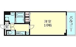 エスティメゾン京橋 1Kの間取図画像
