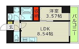 NINERESIDENCE 1LDKの間取図画像