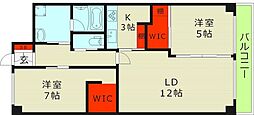 メゾン・ド・ヴィオレット 3LDKの間取図画像