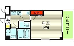 グランシエール都島 1Kの間取図画像