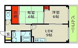 エクセル・ラ・ヴェール 2LDKの間取図画像