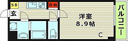 IDEAL城東 1Kの間取図画像