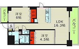 F-TAMATSUKURI 2LDKの間取図画像