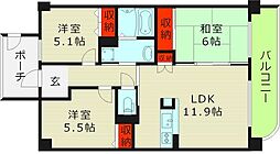 ドルチェ鶴見 2SLDKの間取図画像