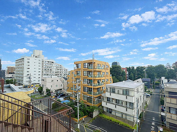 【住戸からの眺望】周囲には遮る建物が無いので陽当たり・通風良好、開放感溢れる最上階角住戸から景色の移り変わりを楽しめます。