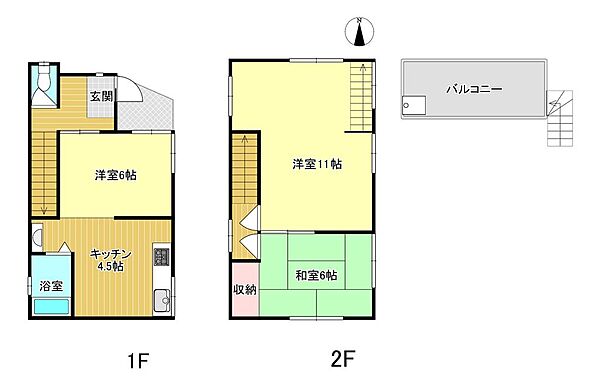 現状間取り　２０２４年に水回りリフォーム済