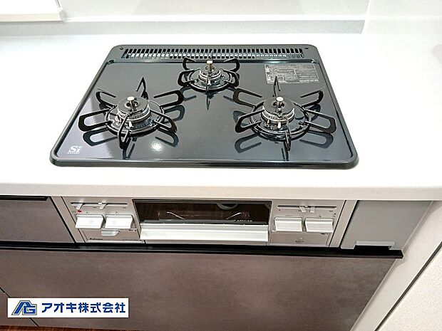 3口ガスコンロ+グリル