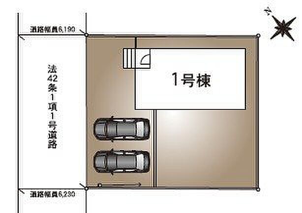 お車は並列2台、工夫をすれば玄関前にもう1台駐車可能です♪