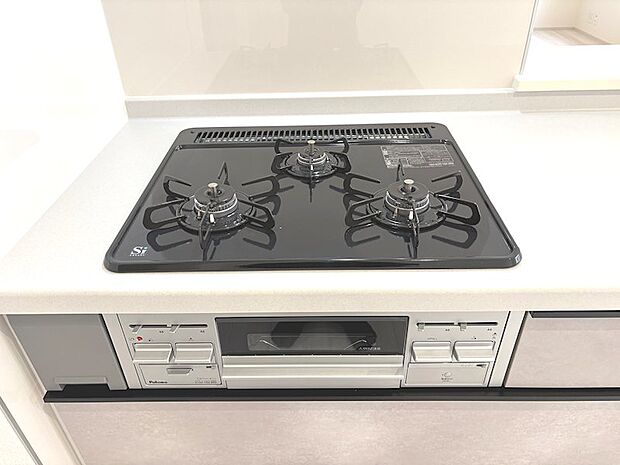 ●3口コンロ+グリル付き+スライドスパイスボックス