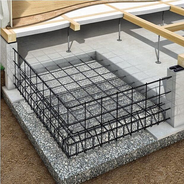 「鉄筋入りコンクリートベタ基礎」を標準採用。