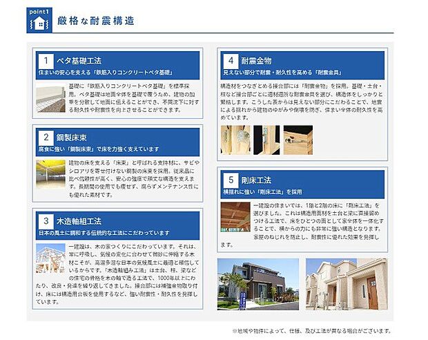 耐震等級3（最高等級）を取得♪強度は警察署や消防署と同等！