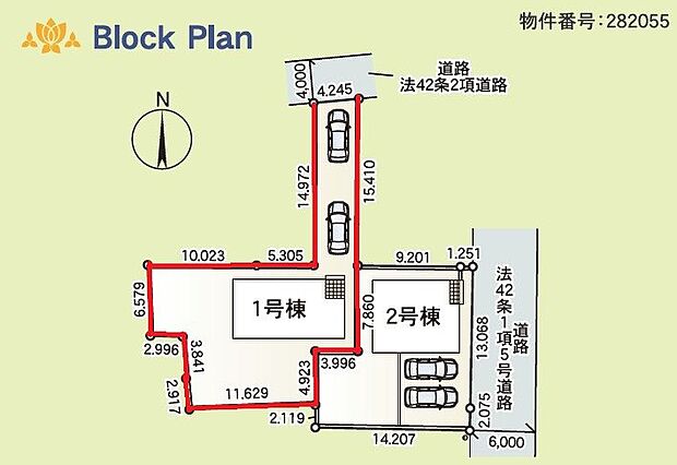 区画図の印象よりも駐車場は広く感じます♪