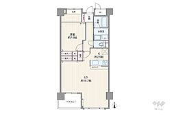 ファミール心斎橋EAST 1LDKの間取図画像