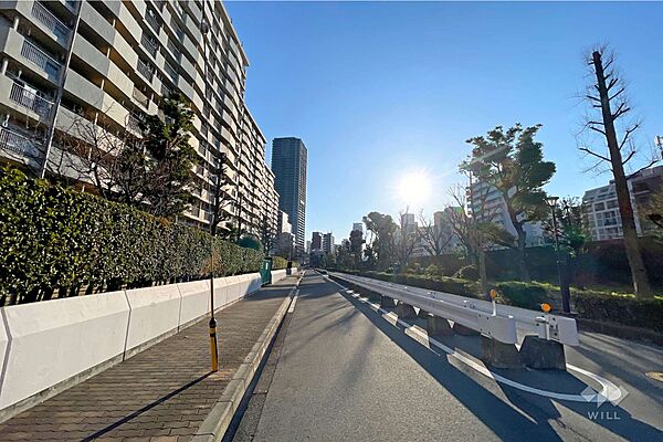 敷地南側の前面道路