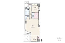 ジャルダン大阪壱番館 2LDKの間取図画像