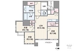 グランドメゾン北堀江レジデンス 3LDKの間取図画像