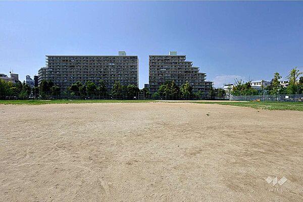 下福島運動場・下福島プールの外観