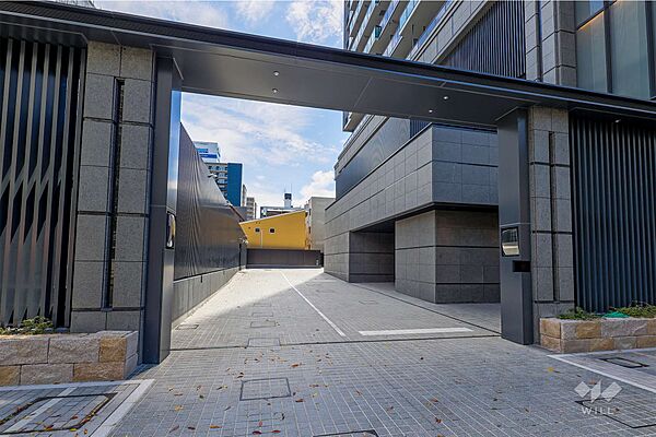 駐車場の出入り口