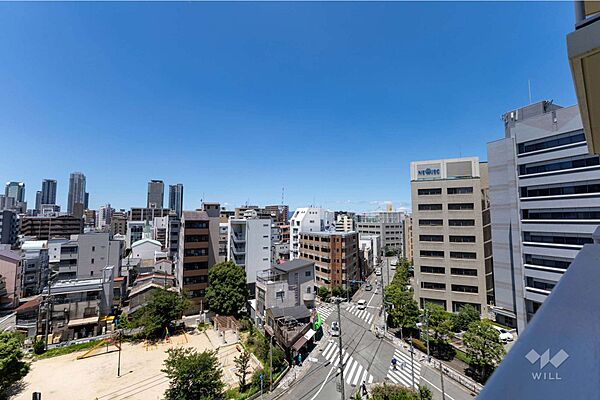 バルコニーからの眺め（西方向）［2026年7月16日撮影］