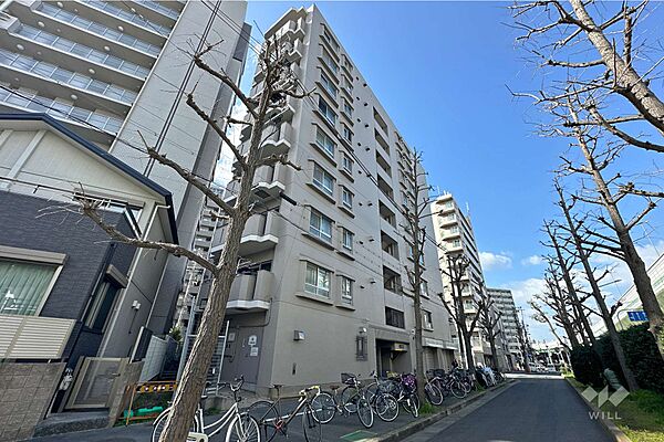 ハイネス阿波座の外観（北東側から）