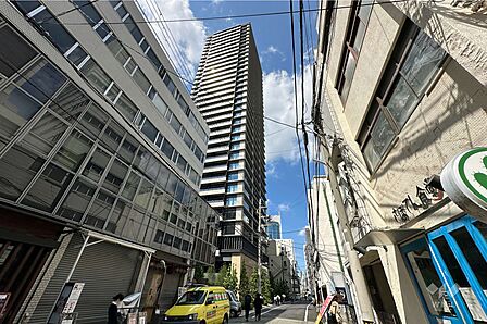 ザ・ファインタワー大阪肥後橋の外観（北東側から）