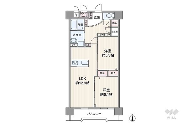 間取りを拡大表示