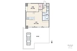 ベルデフラッツあべの丸山通 1LDKの間取図画像