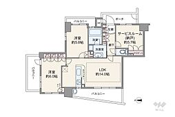 間取図画像 2SLDK