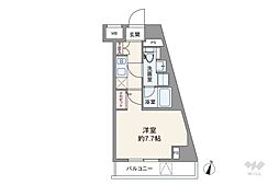 ルフレ向島 ワンルームの間取り