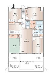 ヴェレーナユーカリが丘 4LDKの間取図画像