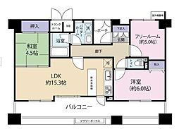 セザールサヤマ 3LDKの間取図画像