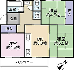 間取図画像 3DK