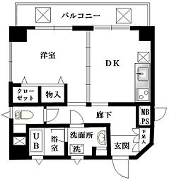 エルパラシオ 1DKの間取図画像