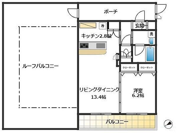 同じ建物の物件間取り写真 - ID:213103106577